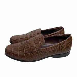 Veari Alligator Leather Loafers